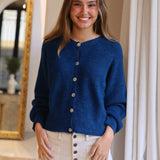 CARDIGAN CANALE BOTONES AZUL