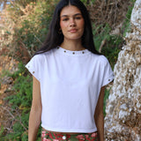 CAMISETA CROPPED BLANCA