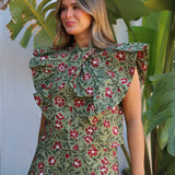TOP PATRICIA FLORES VERDE