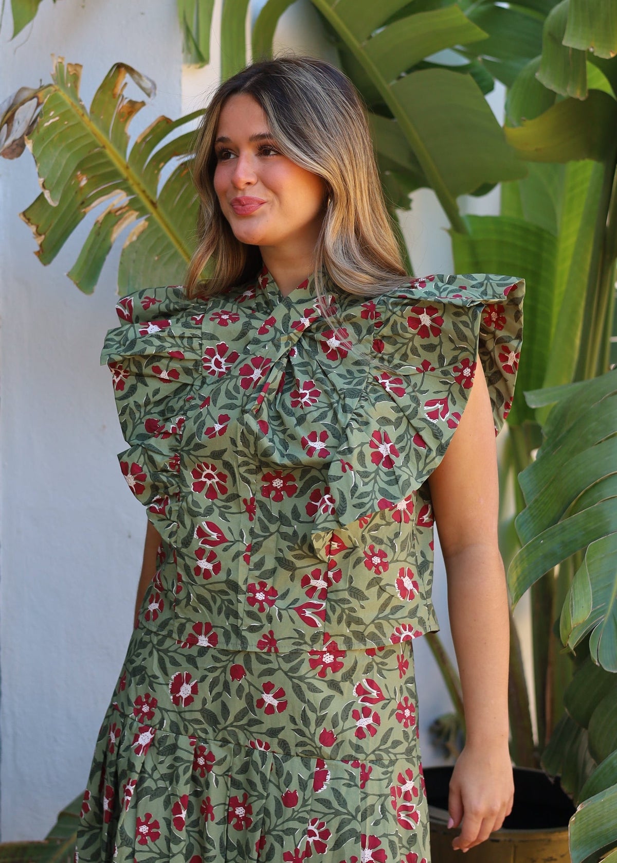 TOP PATRICIA FLORES VERDE