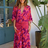VESTIDO RONDA FUCSIA
