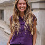 CHALECO PUNTO JAPO MORADO
