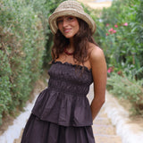 TOP FRUNCES MARRON