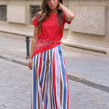 PANTALON ANCHO RAYAS