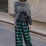 PANTALON CUADROS VERDE