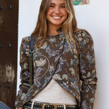 CHAQUETA GLORIA MARRON