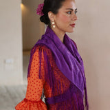 MANTÓN PILAS MORADO