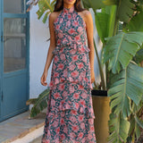 VESTIDO VEJER LUREX VERDE