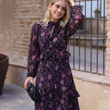 VESTIDO GRANADA GASA ROSA