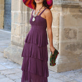 VESTIDO CARTAGENA BERENJENA