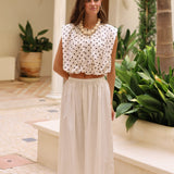 FALDA MIDI CRUDA