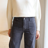 PANTALON PANA BOLSILLOS GRIS