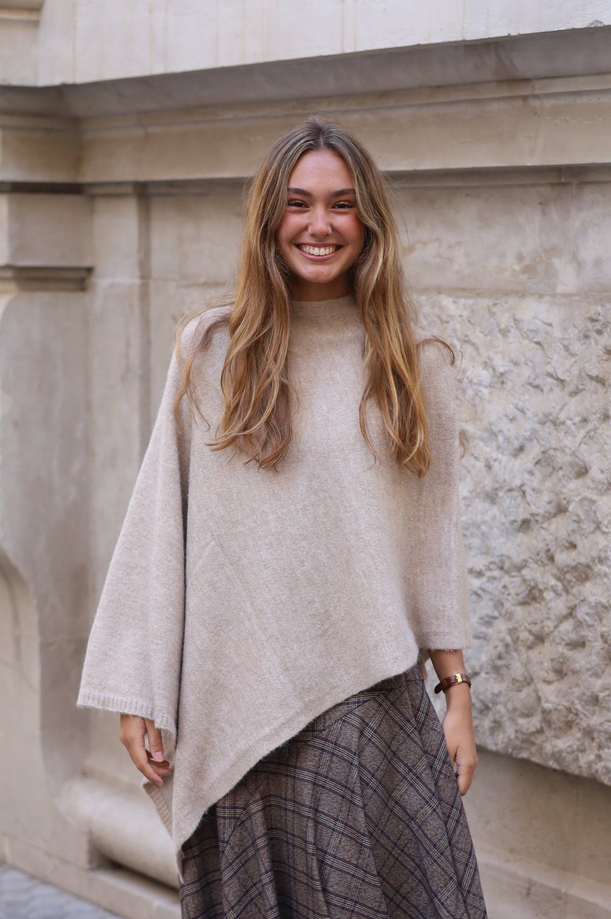 PONCHO ELENA BEIGE