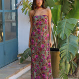VESTIDO SHERRY FLORES VERDE