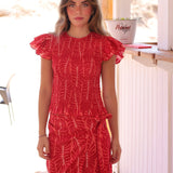 BLUSA MARBELLA NIDO ROJA
