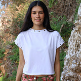 CAMISETA CROPPED BLANCA