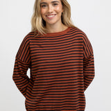 JERSEY RAYAS TEJA Y MARRON