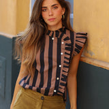 BLUSA ISABELLA MARRON