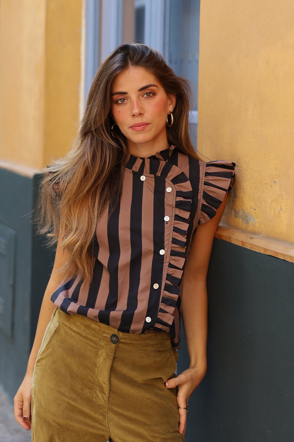 BLUSA ISABELLA MARRON