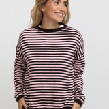 JERSEY RAYAS ROSA Y MARRON
