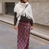 PONCHO FLECOS CRUDO