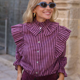 BLUSA CRISTINA MORADA