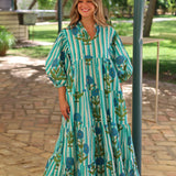 VESTIDO MENORCA INDIO TURQUESA
