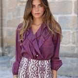 BLUSA VALENCIA BERENJENA