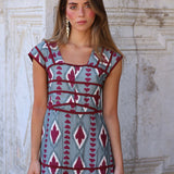 VESTIDO LAGOS BURDEOS
