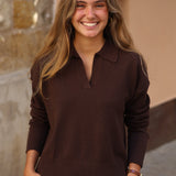 JERSEY POLERA MARRON