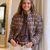 CHAQUETA ACOLCHADA ESTAMPADA