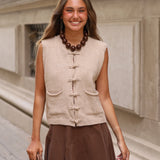 CHALECO JAPO BEIGE