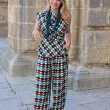 PANTALON SONIA ESTAMPADO AZUL