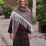 PONCHO FLECOS BICOLOR