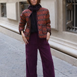 PANTALON PANA MORADO