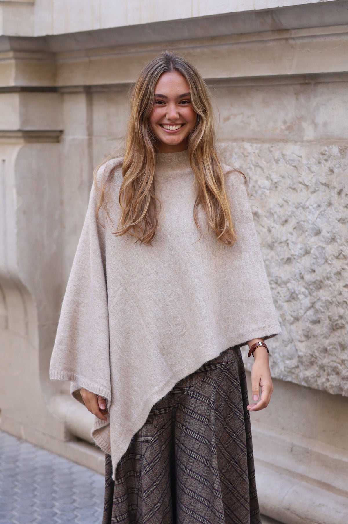 PONCHO ELENA BEIGE