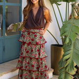 FALDA VOLANTES NOELIA VERDE