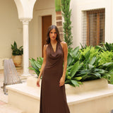 VESTIDO MARTA MARRON
