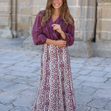 BLUSA VALENCIA BERENJENA