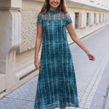 VESTIDO AINOA MANGA CORTA VERDE