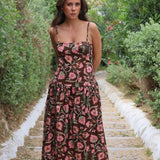 VESTIDO CRISTINA MARRON