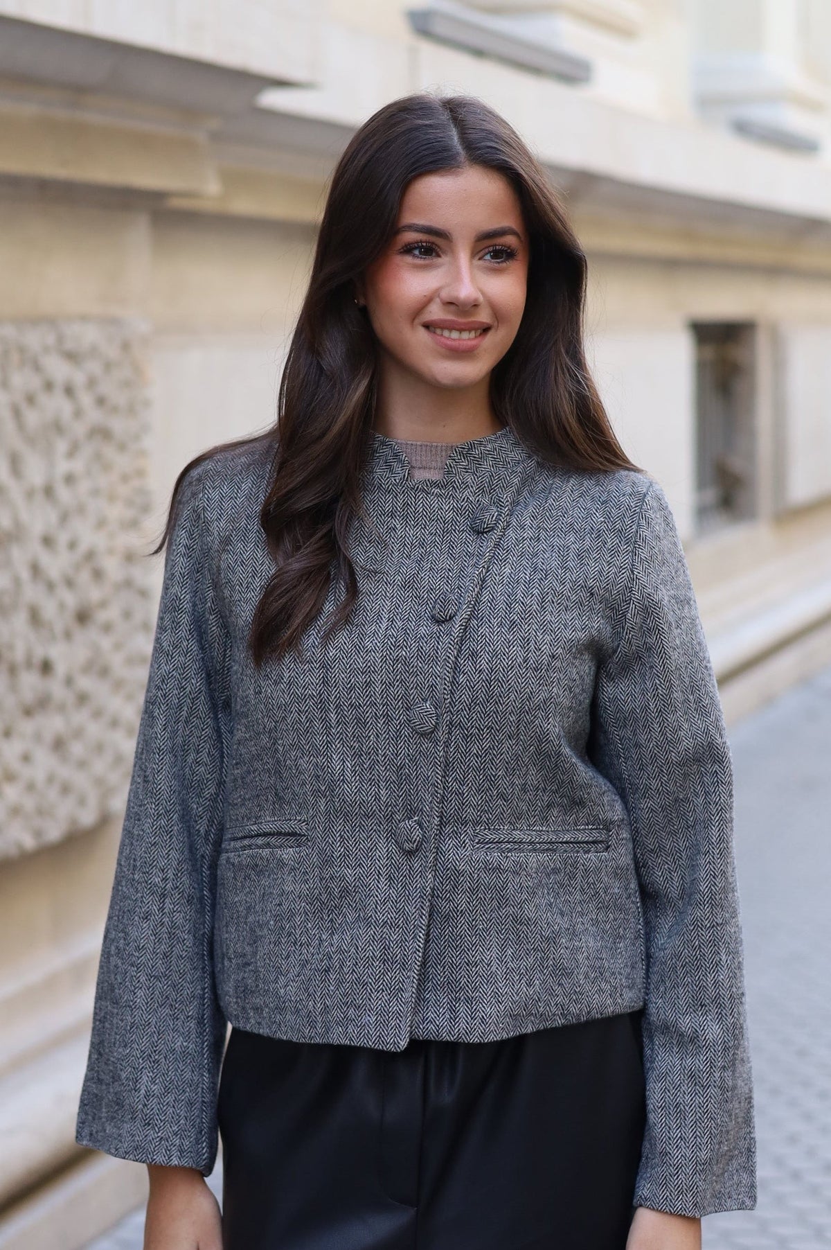 CHAQUETA ROBERTA GRIS