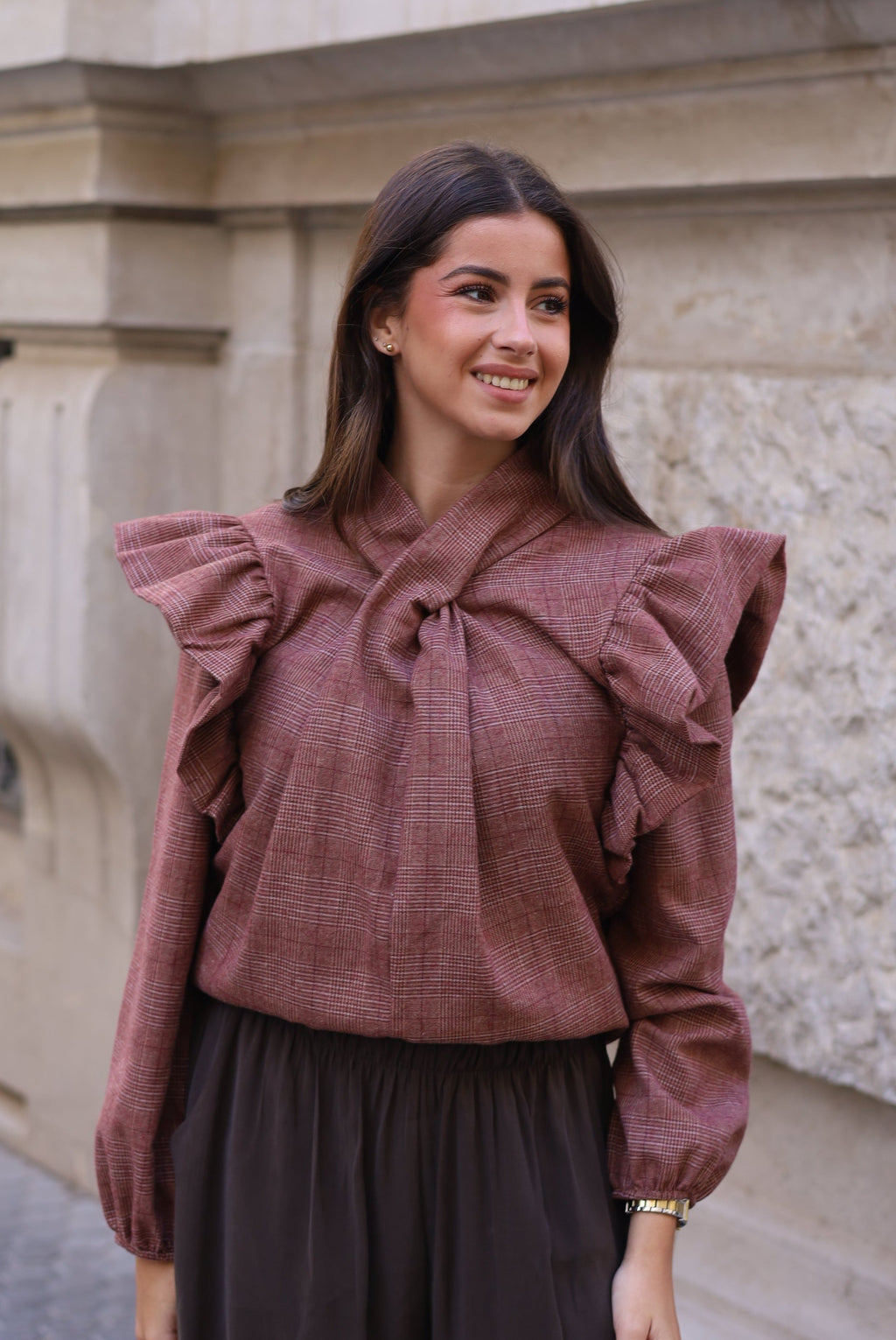 BLUSA CARMEN CUADROS