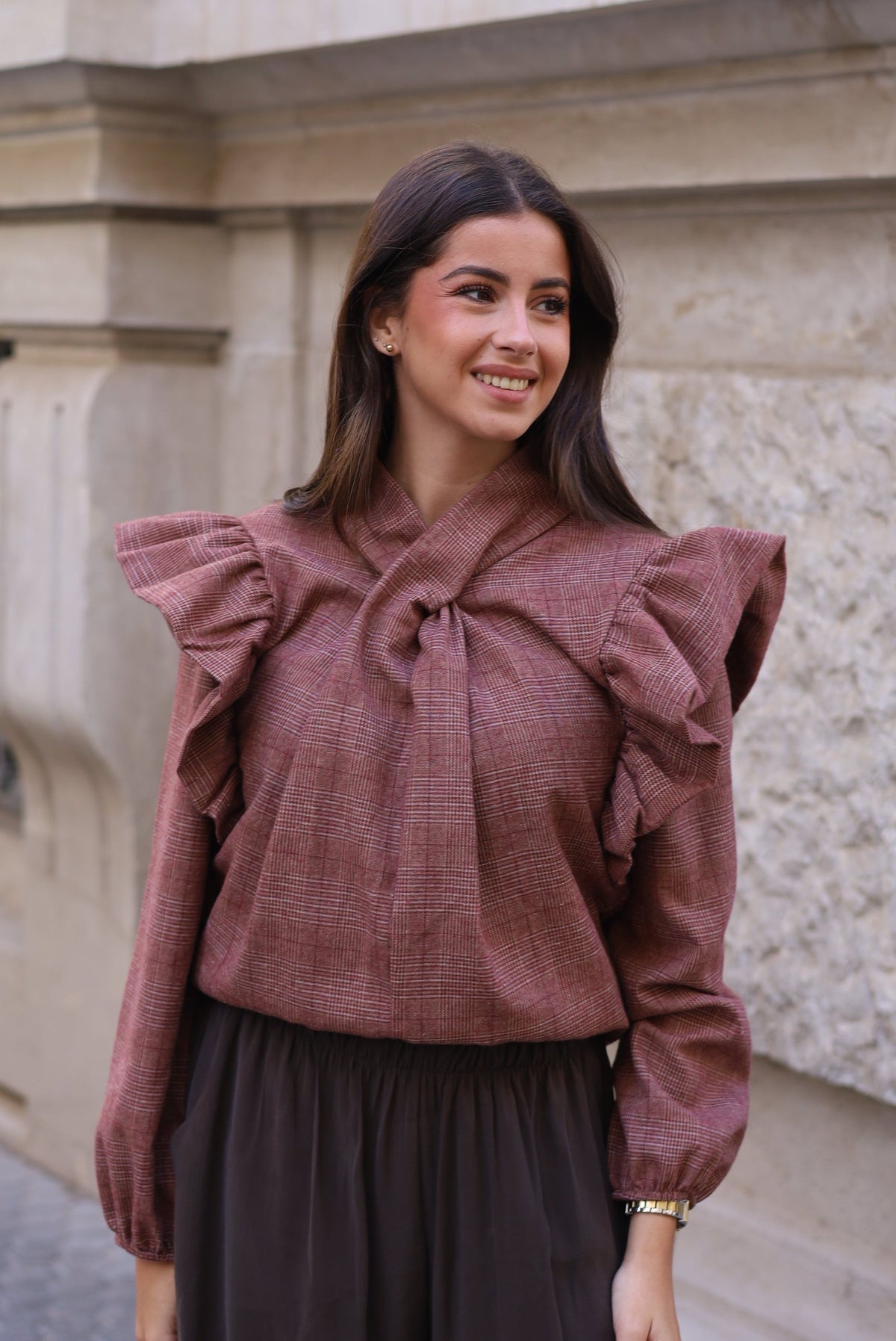 BLUSA CARMEN CUADROS