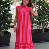 VESTIDO NIDO GUADALUPE FUCSIA