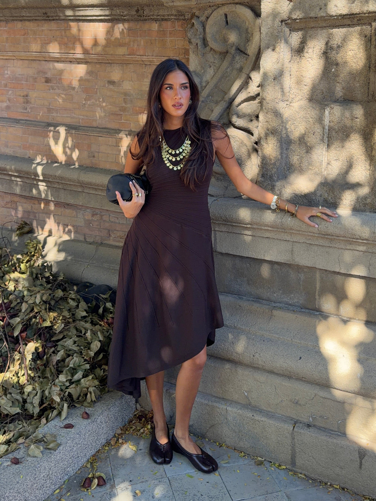 VESTIDO PATRICIA MARRON
