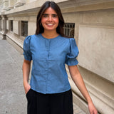 BLUSA BOTONES DENIM