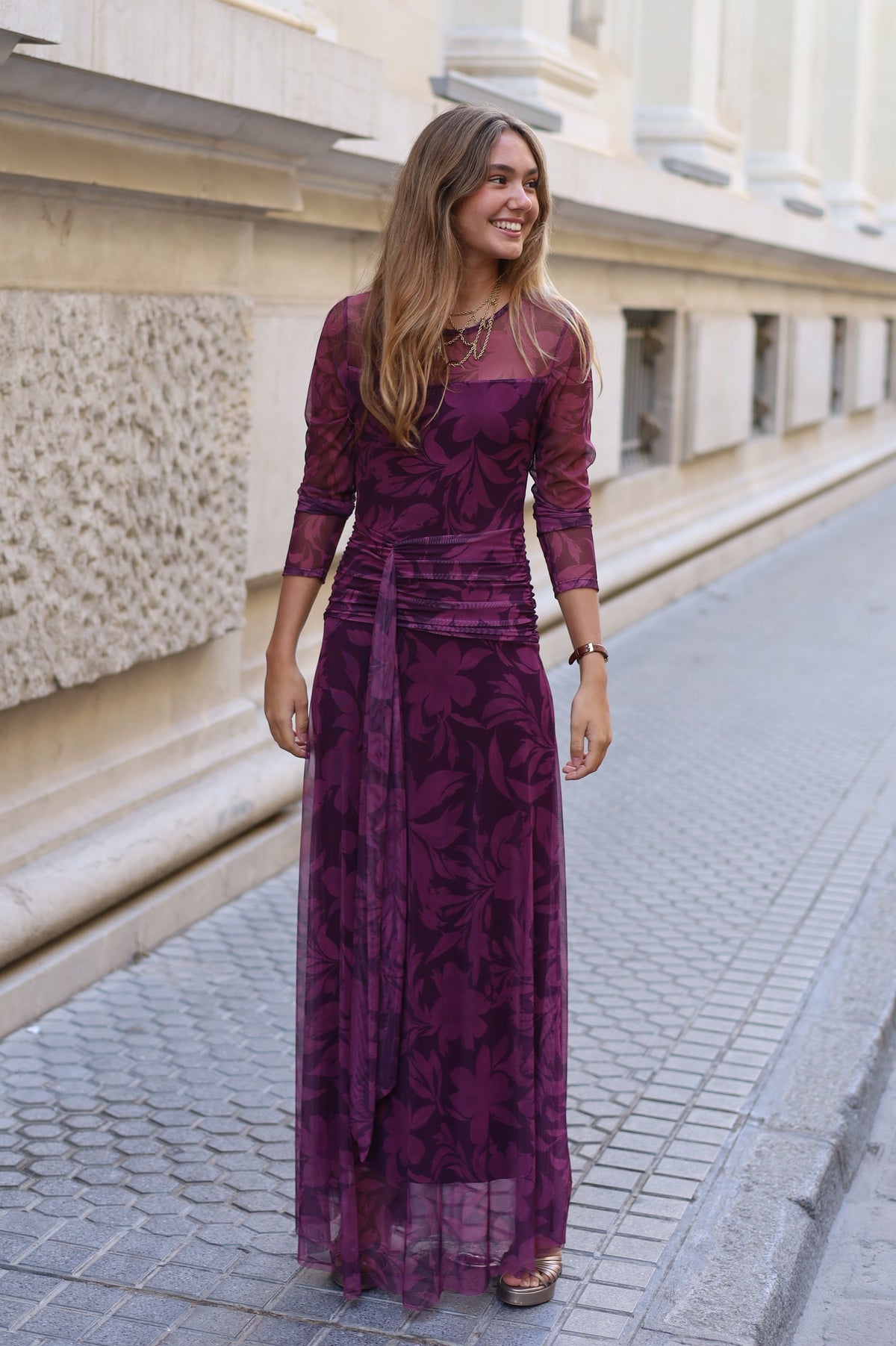 VESTIDO TUL CAROLINA MORADO