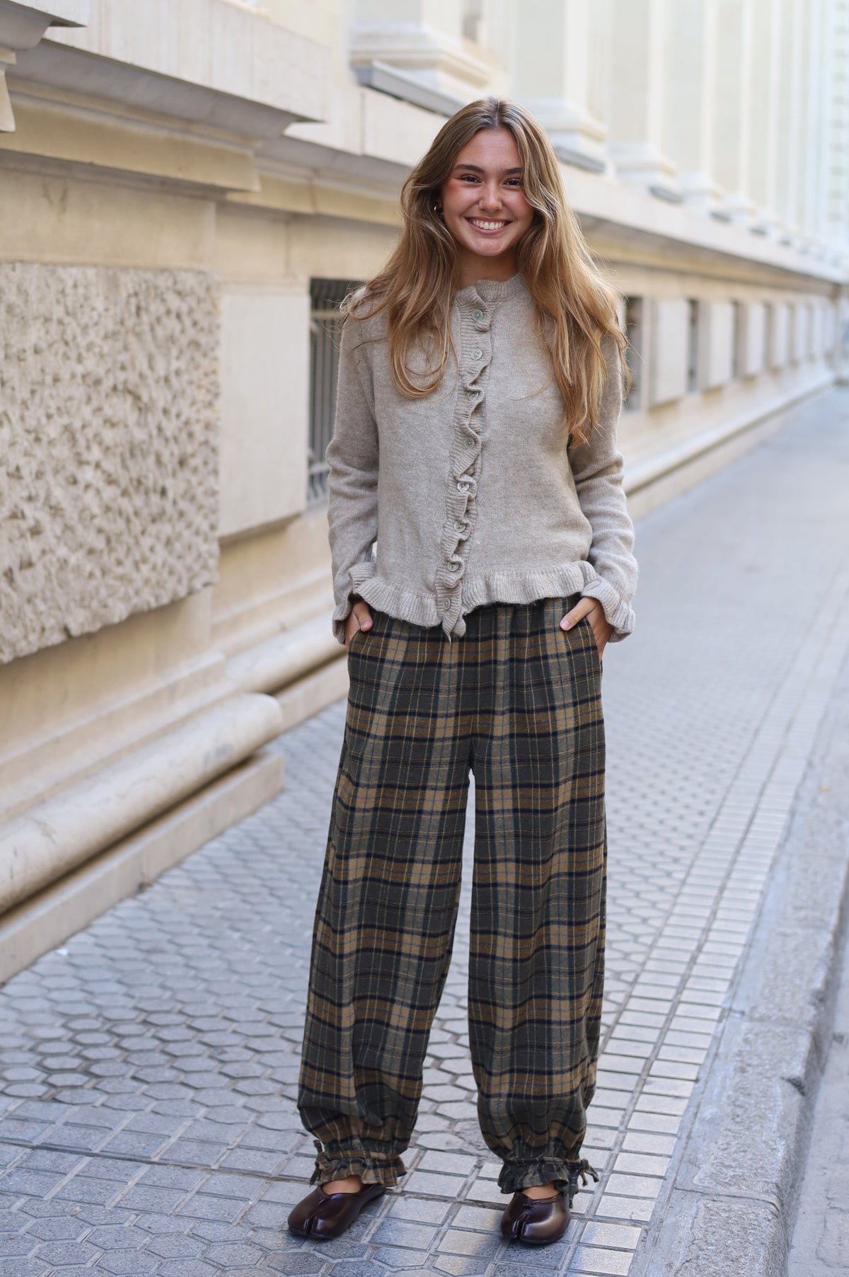 PANTALÓN CUADROS LAZO