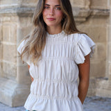 BLUSA FRUNCES CRUDA